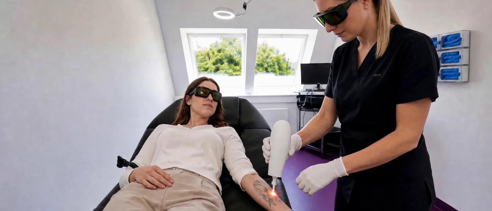Laserbehandlung im Dermatologischen Laserzentrum Häusler-Mehlhorn