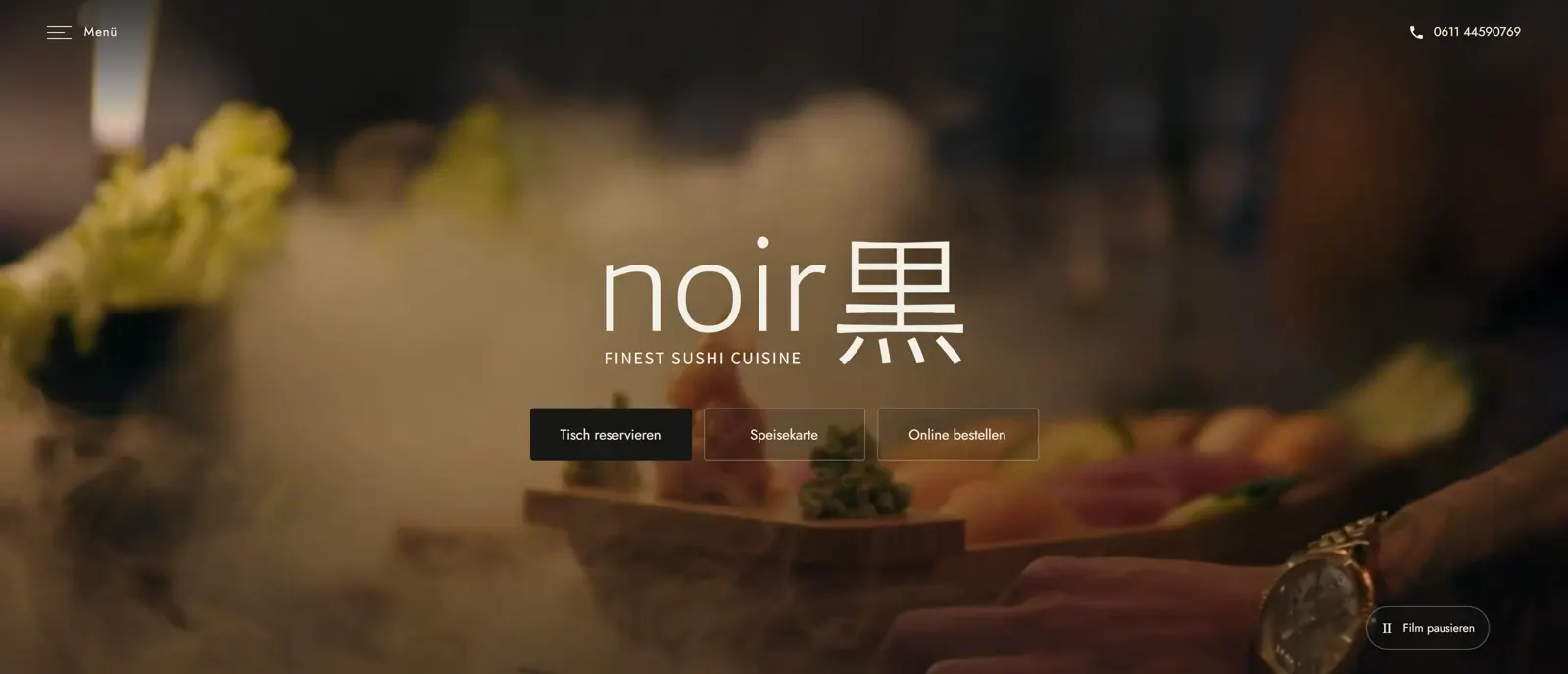 Startseite von NOIR Finest Sushi Cuisine